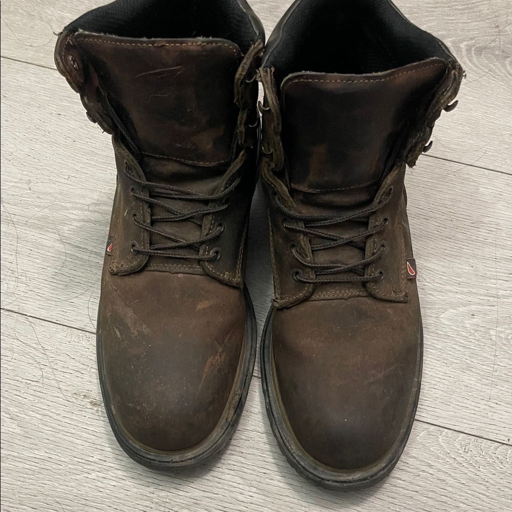 Red Wing Shoes Dark Brown Leather Boots